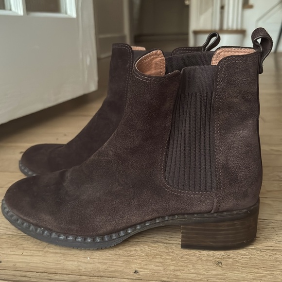 Brown Suede Chelsea Boot by Gentle Souls - Picture 2 of 5